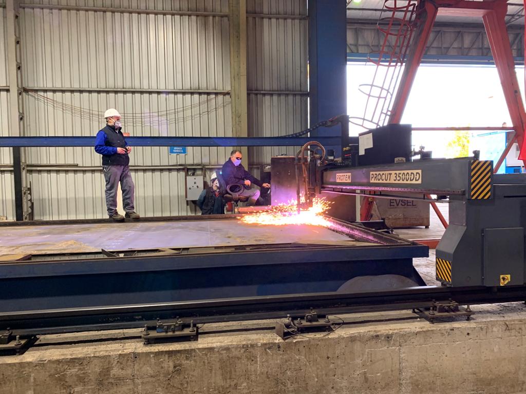 The Steel Cutting of NB122 Was Performed